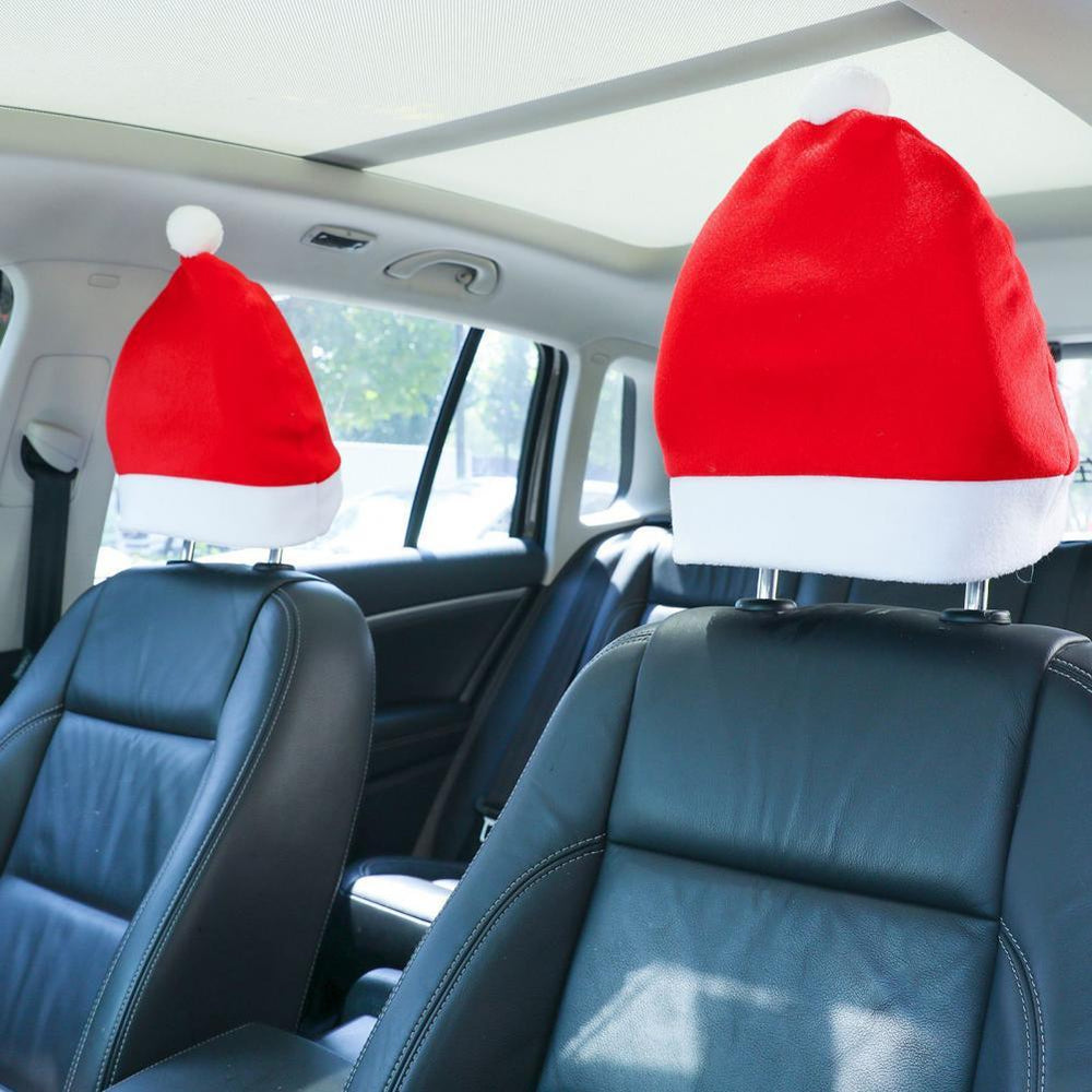 Car Personality Lovely Christmas Hat Trim Sticker For Tesla 2021-2022 Model 3 Model Y Interior Decoration Accessories - KinglyDay