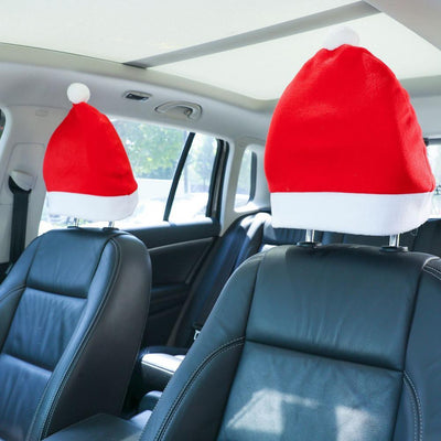 Car Personality Lovely Christmas Hat Trim Sticker For Tesla 2021-2022 Model 3 Model Y Interior Decoration Accessories - KinglyDay