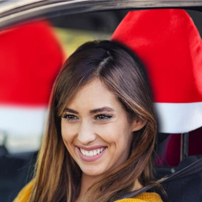 Car Personality Lovely Christmas Hat Trim Sticker For Tesla 2021-2022 Model 3 Model Y Interior Decoration Accessories - KinglyDay