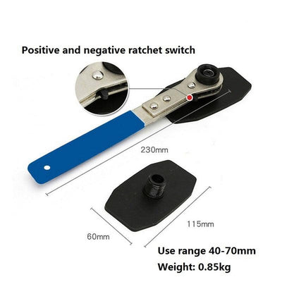 Kinglyday Gearless Piston Spreader Pad 360 Degree Swing Wrench Expander for Single Twin Quad Piston Disc Brake - KinglyDay