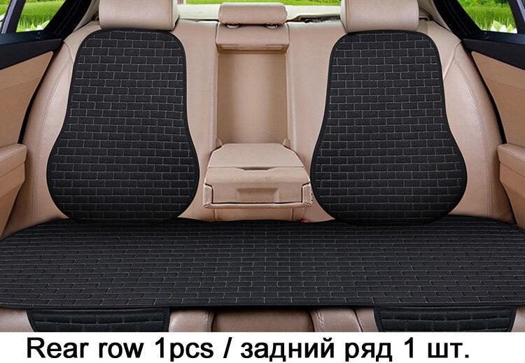 Car Seat Cover Front/Rear Flax/Linen Seat Cushion Protector Pad Black/Red/Beige/Grey/Coffee/Brown For Nissan Teana X5 X45 - KinglyDay