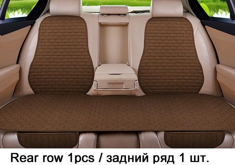 Car Seat Cover Front/Rear Flax/Linen Seat Cushion Protector Pad Black/Red/Beige/Grey/Coffee/Brown For Nissan Teana X5 X45 - KinglyDay