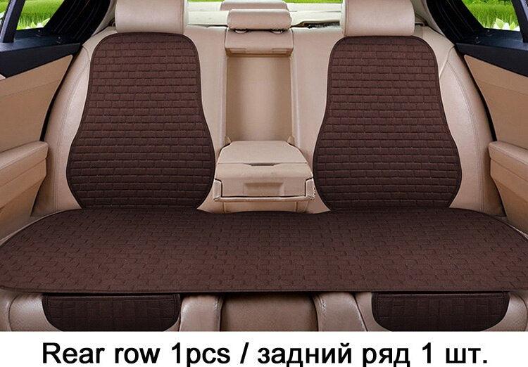 Car Seat Cover Front/Rear Flax/Linen Seat Cushion Protector Pad Black/Red/Beige/Grey/Coffee/Brown For Nissan Teana X5 X45 - KinglyDay