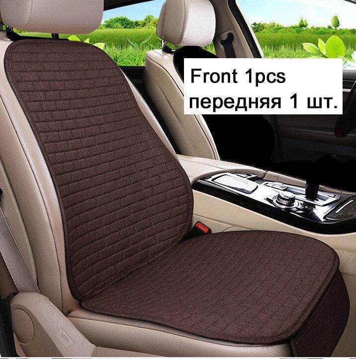 Car Seat Cover Front/Rear Flax/Linen Seat Cushion Protector Pad Black/Red/Beige/Grey/Coffee/Brown For Nissan Teana X5 X45 - KinglyDay