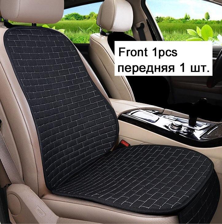 Car Seat Cover Front/Rear Flax/Linen Seat Cushion Protector Pad Black/Red/Beige/Grey/Coffee/Brown For Nissan Teana X5 X45 - KinglyDay