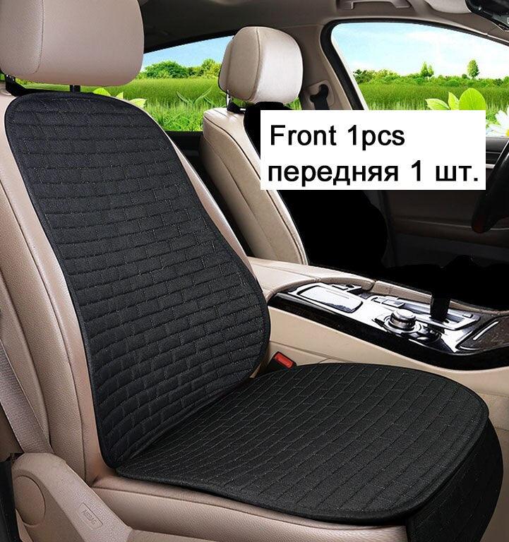 Car Seat Cover Front/Rear Flax/Linen Seat Cushion Protector Pad Black/Red/Beige/Grey/Coffee/Brown For Nissan Teana X5 X45 - KinglyDay