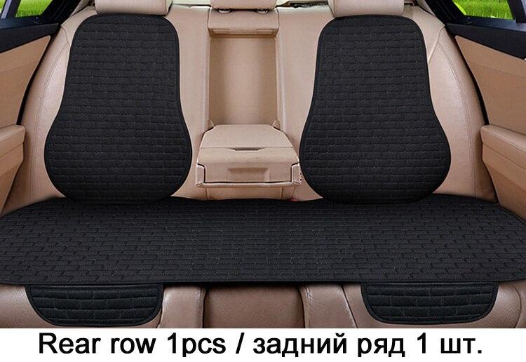 Car Seat Cover Front/Rear Flax/Linen Seat Cushion Protector Pad Black/Red/Beige/Grey/Coffee/Brown For Nissan Teana X5 X45 - KinglyDay