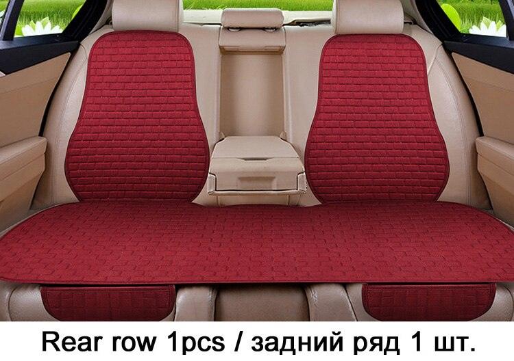 Car Seat Cover Front/Rear Flax/Linen Seat Cushion Protector Pad Black/Red/Beige/Grey/Coffee/Brown For Nissan Teana X5 X45 - KinglyDay