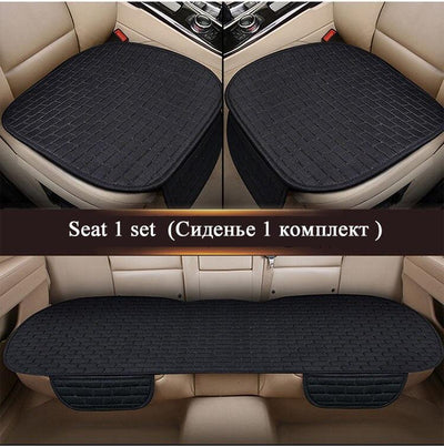 Car Seat Cover Front/Rear Flax/Linen Seat Cushion Protector Pad Black/Red/Beige/Grey/Coffee/Brown For Nissan Teana X5 X45 - KinglyDay