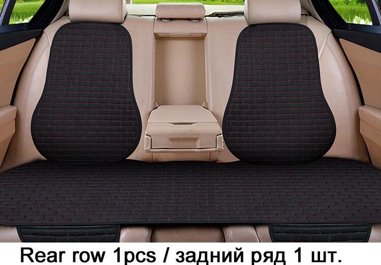 Car Seat Cover Front/Rear Flax/Linen Seat Cushion Protector Pad Black/Red/Beige/Grey/Coffee/Brown For Nissan Teana X5 X45 - KinglyDay