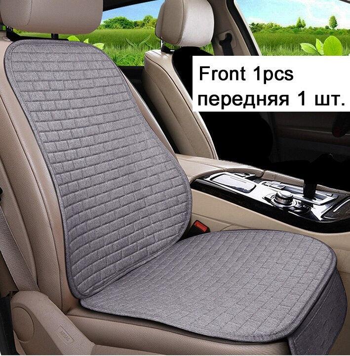 Car Seat Cover Front/Rear Flax/Linen Seat Cushion Protector Pad Black/Red/Beige/Grey/Coffee/Brown For Nissan Teana X5 X45 - KinglyDay