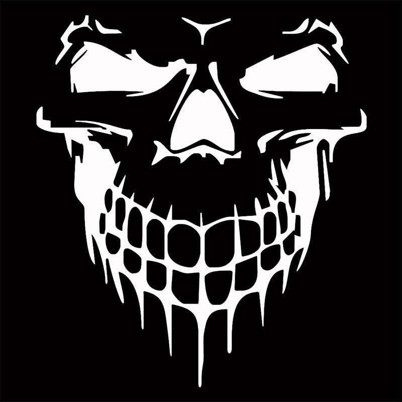 Car Skull 3D Vinyl Reflective Film Funny Stickers Decals Auto Motorcycle Waterproof Car Styling Decoration Exterior Accessories - KinglyDay
