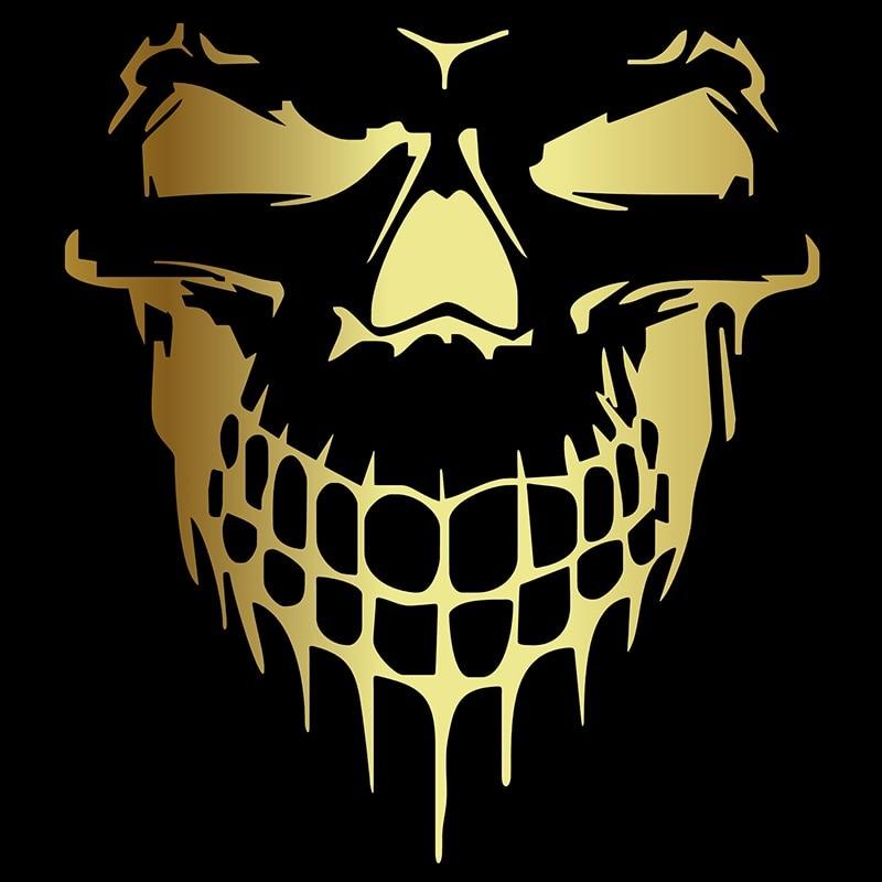 Car Skull 3D Vinyl Reflective Film Funny Stickers Decals Auto Motorcycle Waterproof Car Styling Decoration Exterior Accessories - KinglyDay
