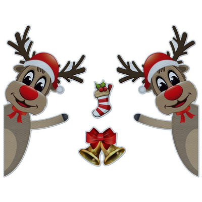 Car Sticker Festival Supplies Luminous Christmas Refrigerator Magnets Sticker Party Props Creative Crafts for Automobile Offices - KinglyDay