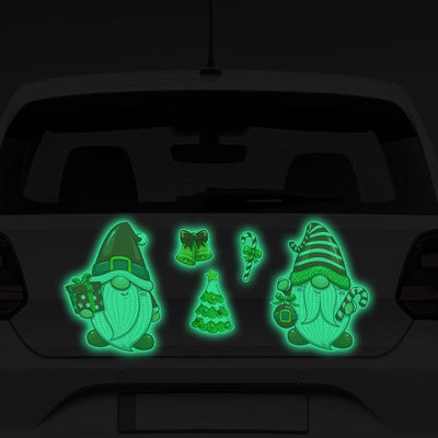 Car Sticker Festival Supplies Luminous Christmas Refrigerator Magnets Sticker Party Props Creative Crafts for Automobile Offices - KinglyDay