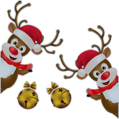 Car Sticker Festival Supplies Luminous Christmas Refrigerator Magnets Sticker Party Props Creative Crafts for Automobile Offices - KinglyDay