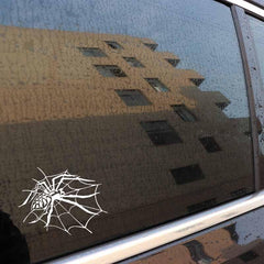 Car decals Lifelike Spider Webs Halloween Car Stickers Vinyl Decal waterproof sunscreen 15CM - KinglyDay