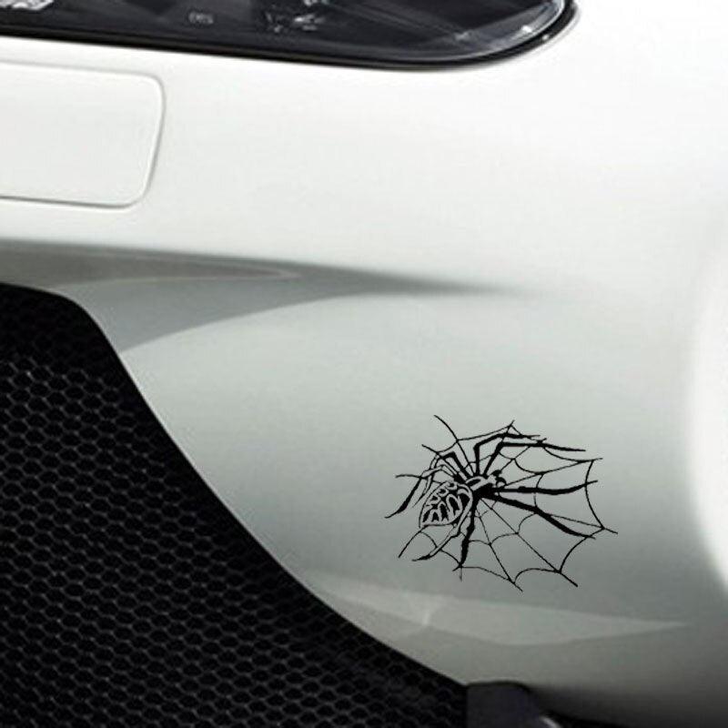 Car decals Lifelike Spider Webs Halloween Car Stickers Vinyl Decal waterproof sunscreen 15CM - KinglyDay