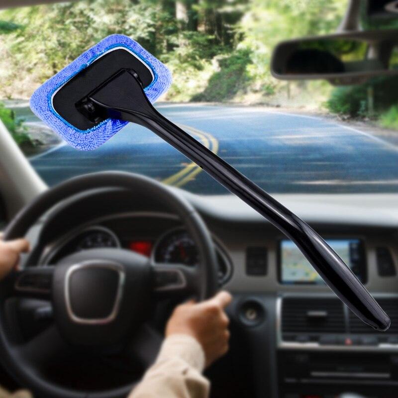 Car Front Windshield Cleaning Brush Window Dust Duster Dust Duster Car with Defogging Brush Wiping Car Magic - KinglyDay