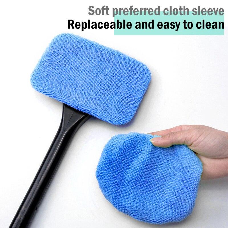 Car Front Windshield Cleaning Brush Window Dust Duster Dust Duster Car with Defogging Brush Wiping Car Magic - KinglyDay