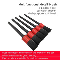 Car Wash Brush Soft Brush Detail Brush Small Brush Automotive Interior Cleaning Tools Air Conditioner Air Outlet Cleaning Brush - KinglyDay