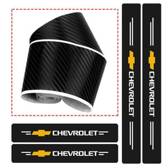 Carbon Fiber Threshold Protection Stickers for Chevrolet Cruze, Captiva, Aveo, Spark, Sail, and Lacetti - KinglyDay