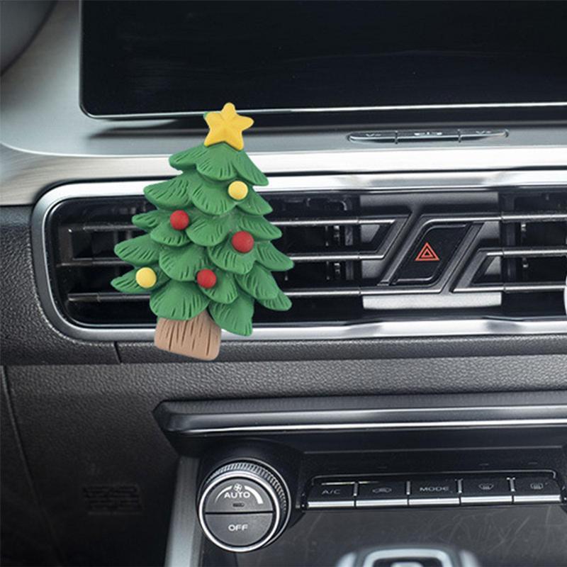 Christmas Car Air Freshener Santa Cute Deer Car Fragrance Air Outlet Decorations Automotive Vent Clips Scent Diffuser Nice Gifts - KinglyDay