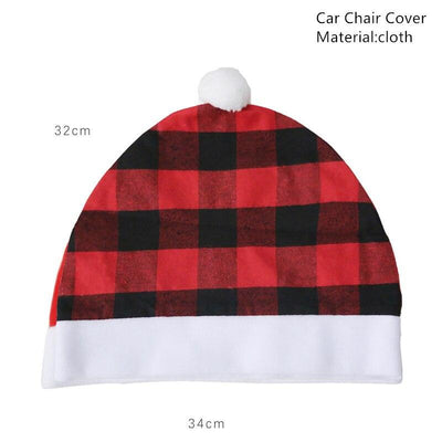 Christmas Car Chair Cover Merry Christmas Decorations for Car Navidad 2022 Xmas Decor Gifts Happy New Year 2023 Kerst Natale - KinglyDay