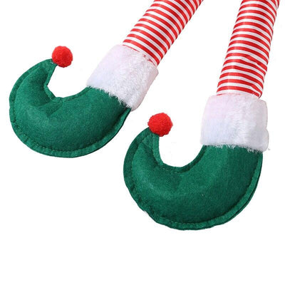 Christmas Car Decoration Elf Leg Santa Claus Leg Christmas Car Accessories Leg Pendant Christmas Car Gift - KinglyDay