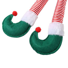 Christmas Car Decoration Elf Leg Santa Claus Leg Christmas Car Accessories Leg Pendant Christmas Car Gift - KinglyDay
