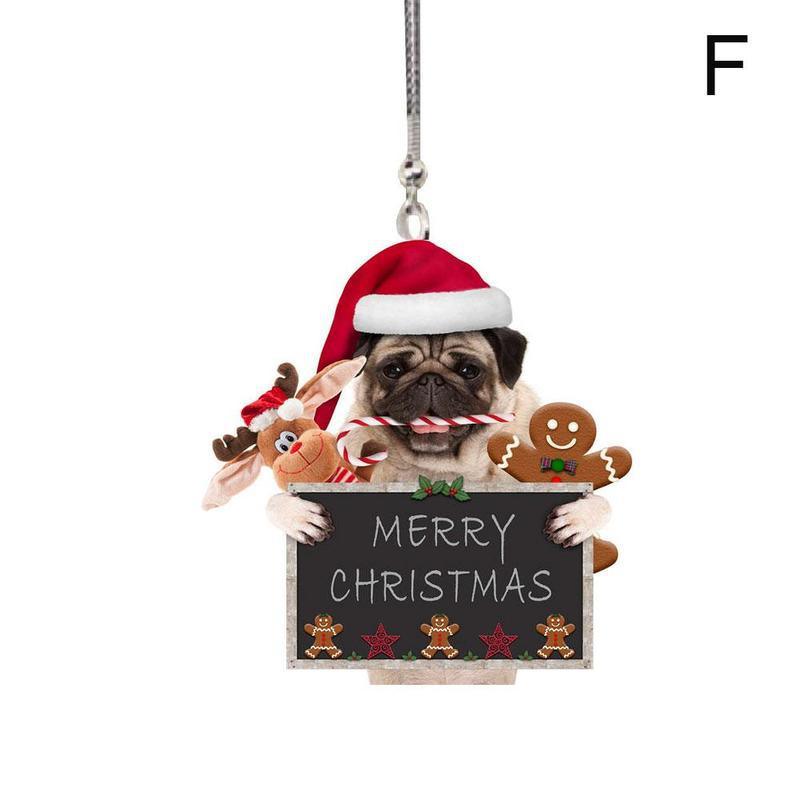 Creative Car Cat Puppy Pendant Car Christmas Pendant Decoration Car Hanging Ornament Cute Cat Puppy Pendant - KinglyDay