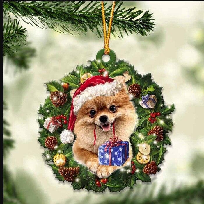 Creative Car Cat Puppy Pendant Car Christmas Pendant Decoration Car Hanging Ornament Cute Cat Puppy Pendant - KinglyDay