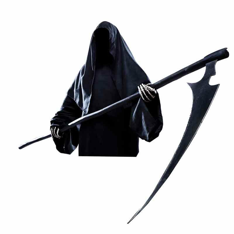 For Death Is Coming Scythe Car Sticker Waterproof Decal Laptop Suitcase Truck Motorcycle Auto Accessories PVC,13cm*12cm - KinglyDay