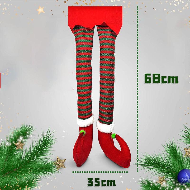 Elf Christmas Decorations Car Accessories Interior Woman Vehicle Fireplace Car Hanging Ornaments Holiday Gift for Kids Children - KinglyDay