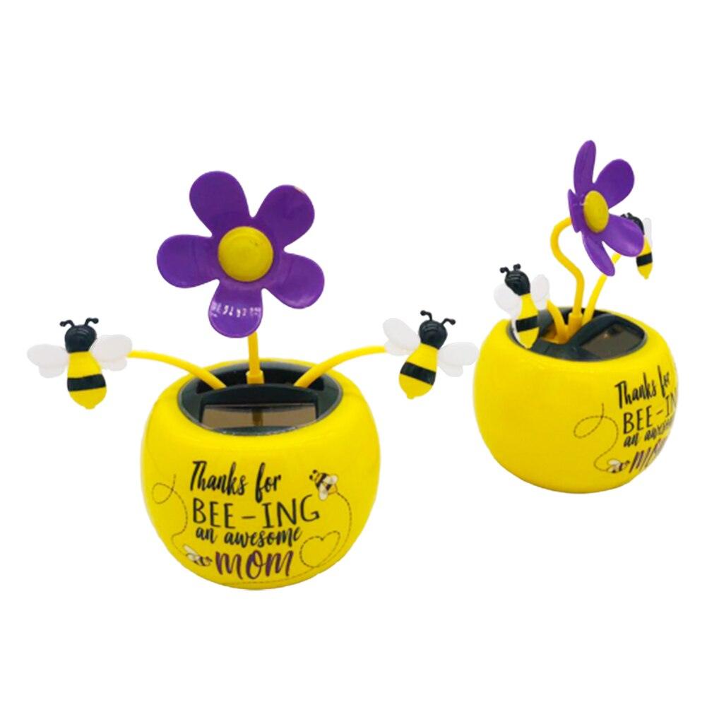 Fashion Solar Powered Dancing Flower Toy Office Desk Car Decor Funny Electric Toys for Kids Christmas Gift - KinglyDay