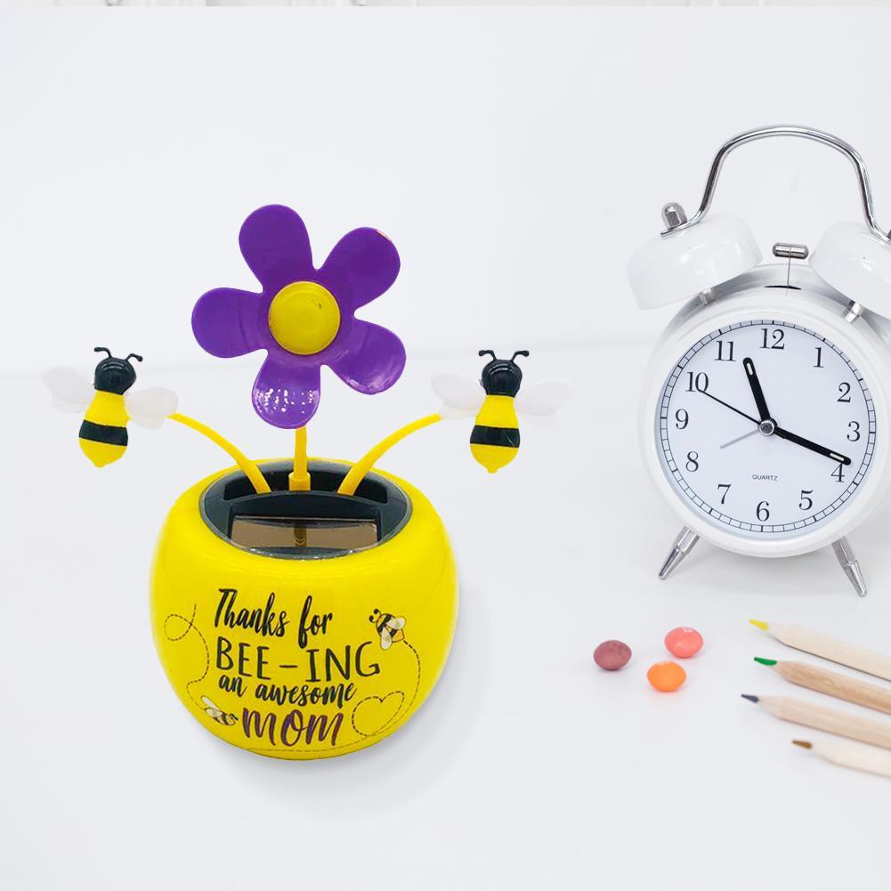 Fashion Solar Powered Dancing Flower Toy Office Desk Car Decor Funny Electric Toys for Kids Christmas Gift - KinglyDay