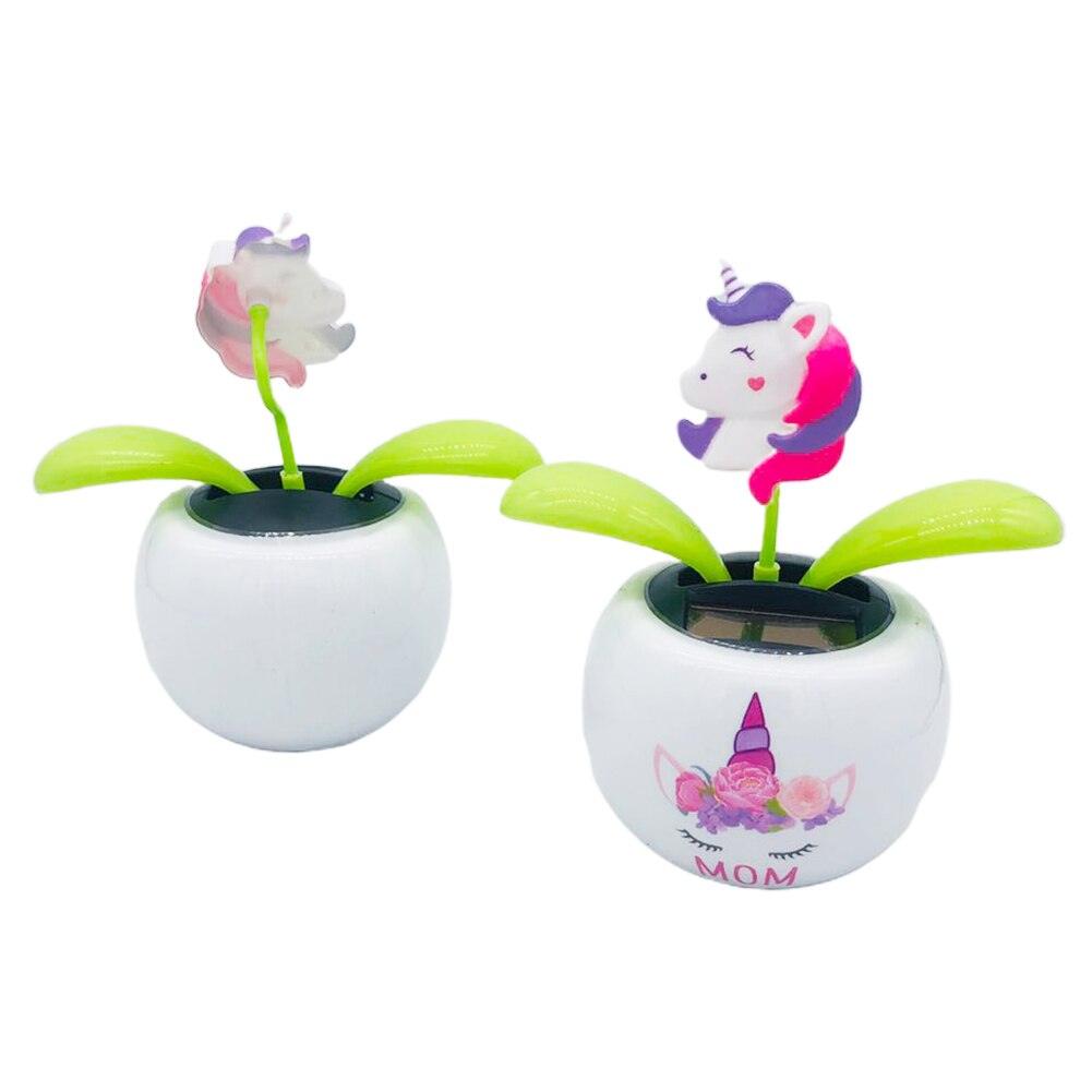 Fashion Solar Powered Dancing Flower Toy Office Desk Car Decor Funny Electric Toys for Kids Christmas Gift - KinglyDay