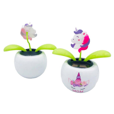Fashion Solar Powered Dancing Flower Toy Office Desk Car Decor Funny Electric Toys for Kids Christmas Gift - KinglyDay
