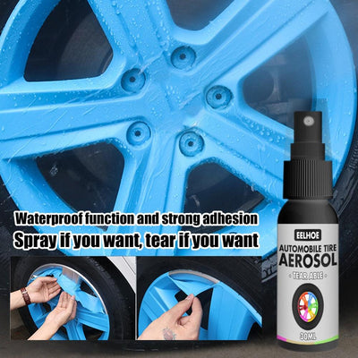 Film Tearable Car Tire Coat Self-painting 30ml Auto Wheel Spray Film Car Tire Color Change Wheel Hub Paint Auto Wheel Spraying - KinglyDay