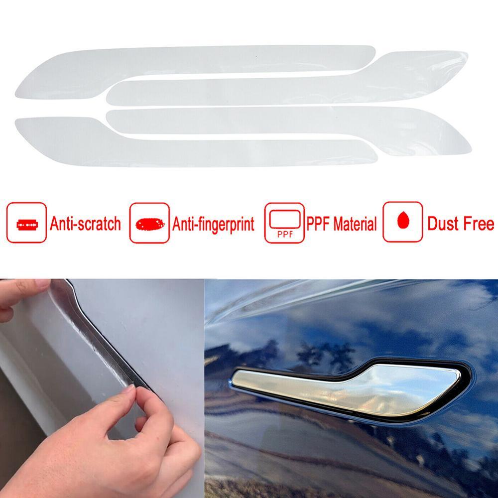 For Tesla Model 3 Car Door Handle Decal Anti Scratch Protection Strip Invisible Car Stickers Paint Protection Film Accessories - KinglyDay