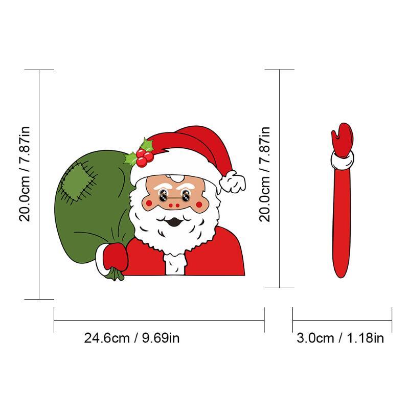 Santa Claus Car Rear Window Wiper Sticker Christmas Car Styling Funny Waving Arm Rear Windshield Decals Auto Decoration Stickers - KinglyDay