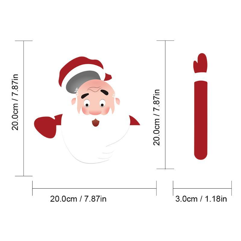 Santa Claus Car Rear Window Wiper Sticker Christmas Car Styling Funny Waving Arm Rear Windshield Decals Auto Decoration Stickers - KinglyDay