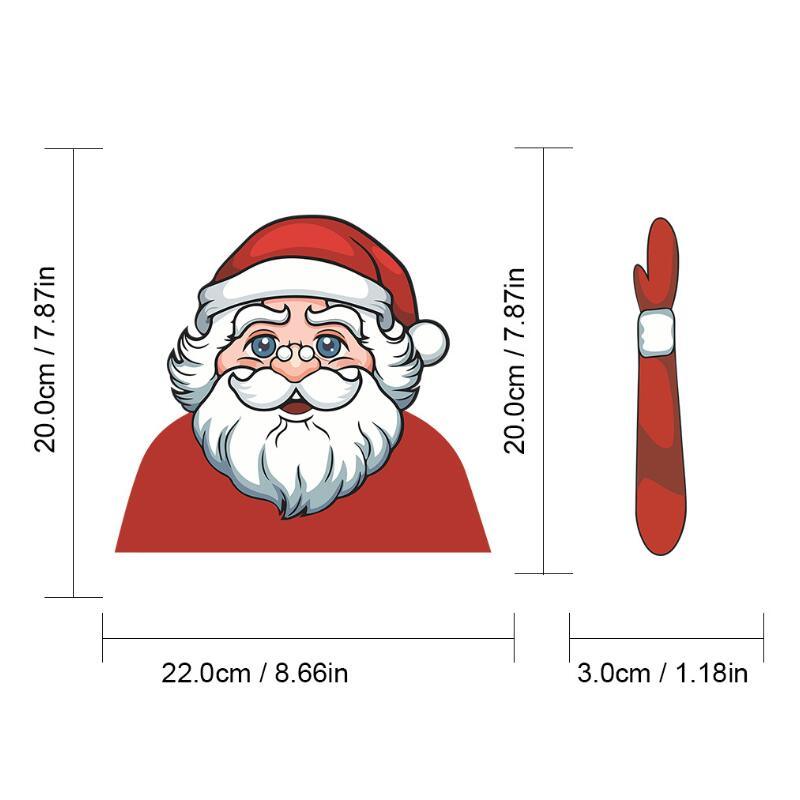 Santa Claus Car Rear Window Wiper Sticker Christmas Car Styling Funny Waving Arm Rear Windshield Decals Auto Decoration Stickers - KinglyDay