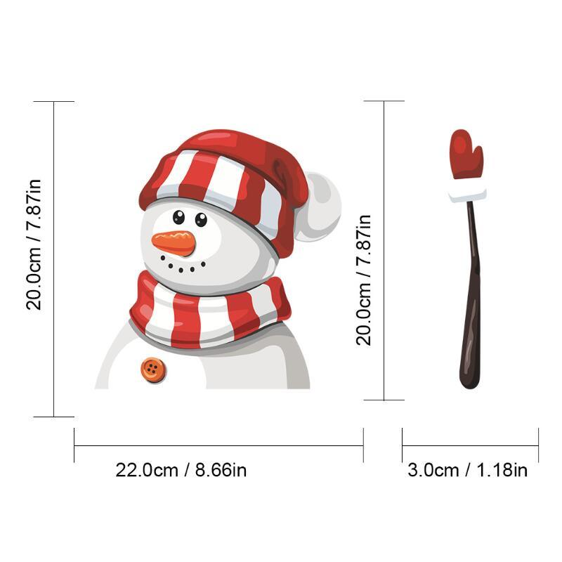 Santa Claus Car Rear Window Wiper Sticker Christmas Car Styling Funny Waving Arm Rear Windshield Decals Auto Decoration Stickers - KinglyDay