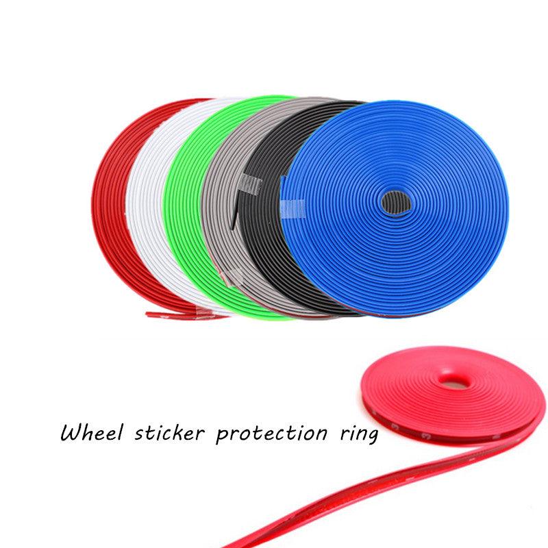 8m Car Wheel Protector Hub Sticker Car Decorative Strip Auto Rim Tire Protection Care Covers Car-styling Car Decoration - KinglyDay