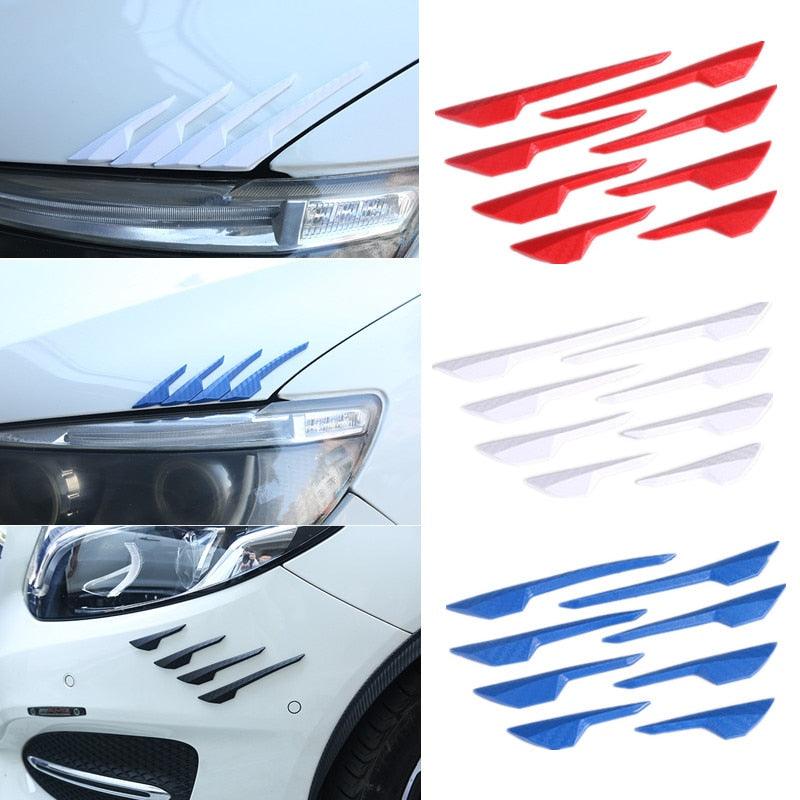 8 Pcs Carbon Fiber Pattern Rubber Car Front Bumper Body Door Edge Guard Protector Anti-Scratch Sticker Strip For Car Accessories - KinglyDay