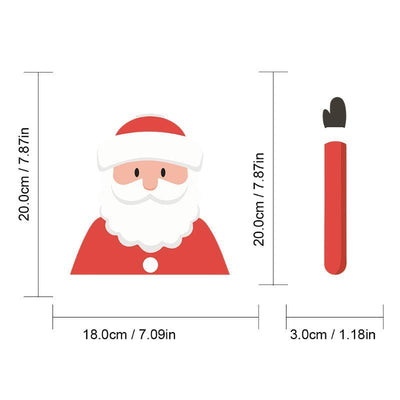 Santa Claus Car Rear Window Wiper Sticker Christmas Car Styling Funny Waving Arm Rear Windshield Decals Auto Decoration Stickers - KinglyDay
