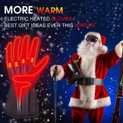 Kinglyday Electric Battery Heated Gloves for Men and Women,Outdoor Indoor Battery Powered Hand Warmer Glove Liners for Climbing Hiking Cycling,Winter Must Have Thermal Heated Gloves - KinglyDay