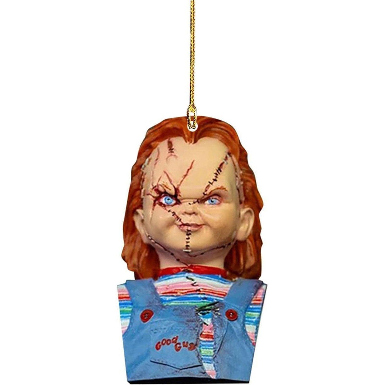 Halloween Christmas Horror Decoration Car Mirror Pendant Ornament Horror Movie Character Personalized Hanging Ornaments For Cars - KinglyDay