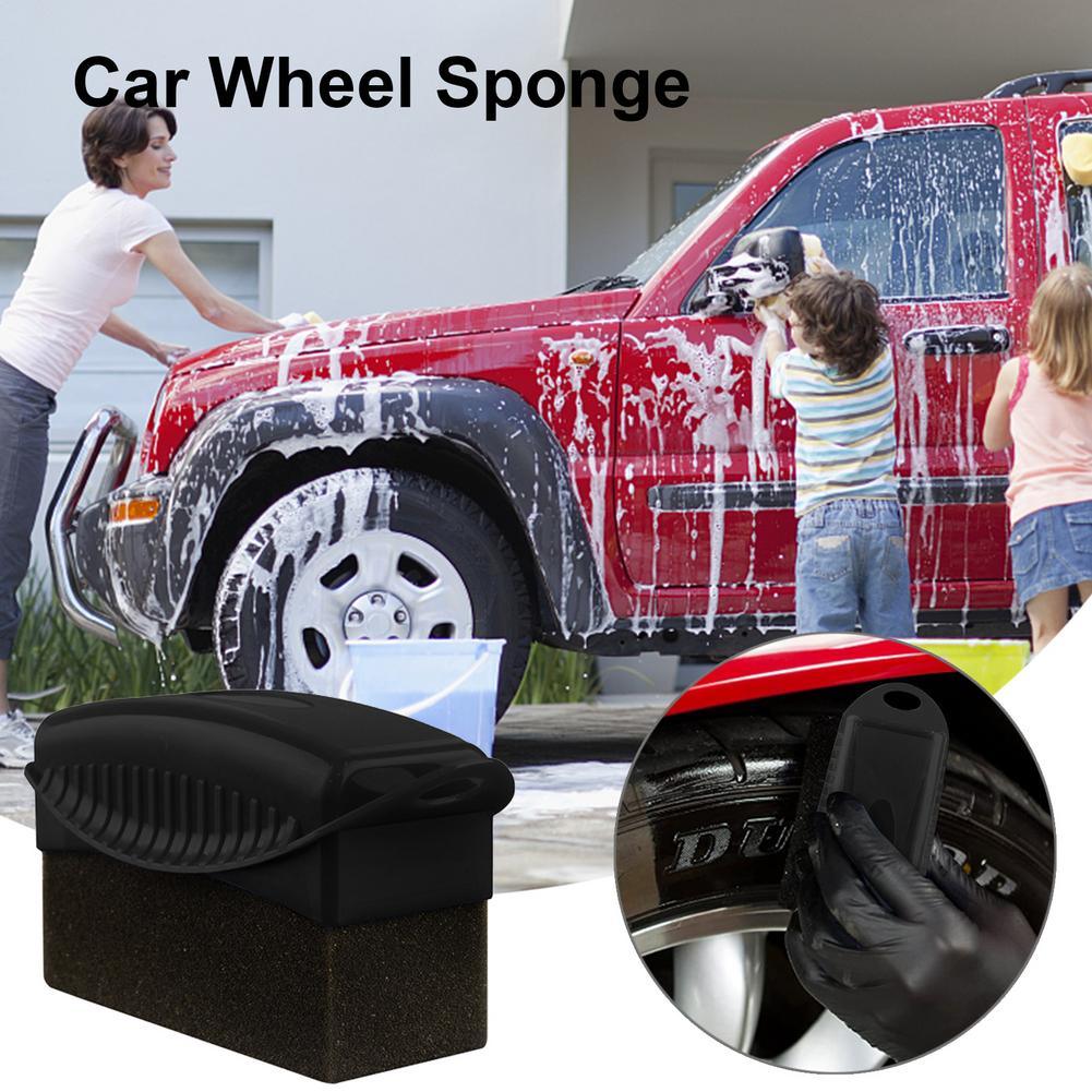 Car Wheel Polishing Waxing Sponge Brush High Pressure Cleaner Car Tire Cleaning Brush Car Products Car Detail Clean Accessories - KinglyDay